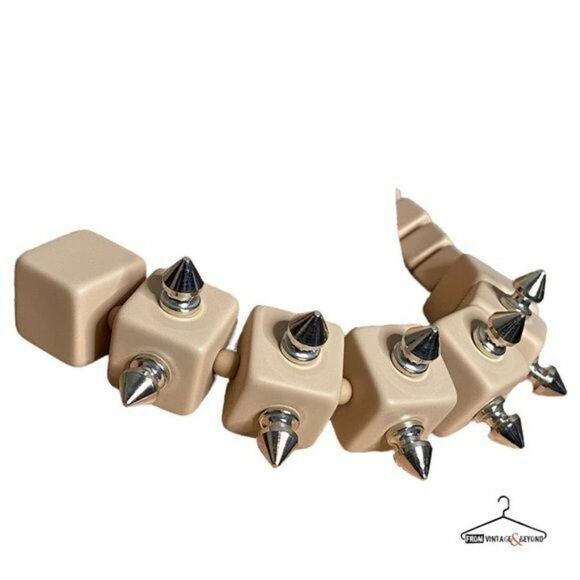 Diana Broussard Spiked Cube Abstract Necklace - Picture 2 of 4